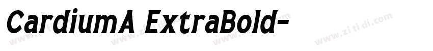 CardiumA ExtraBold字体转换